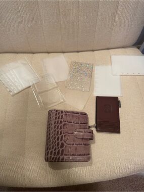 Van Der Spek Croco Leather Junior (Pocket) Planner